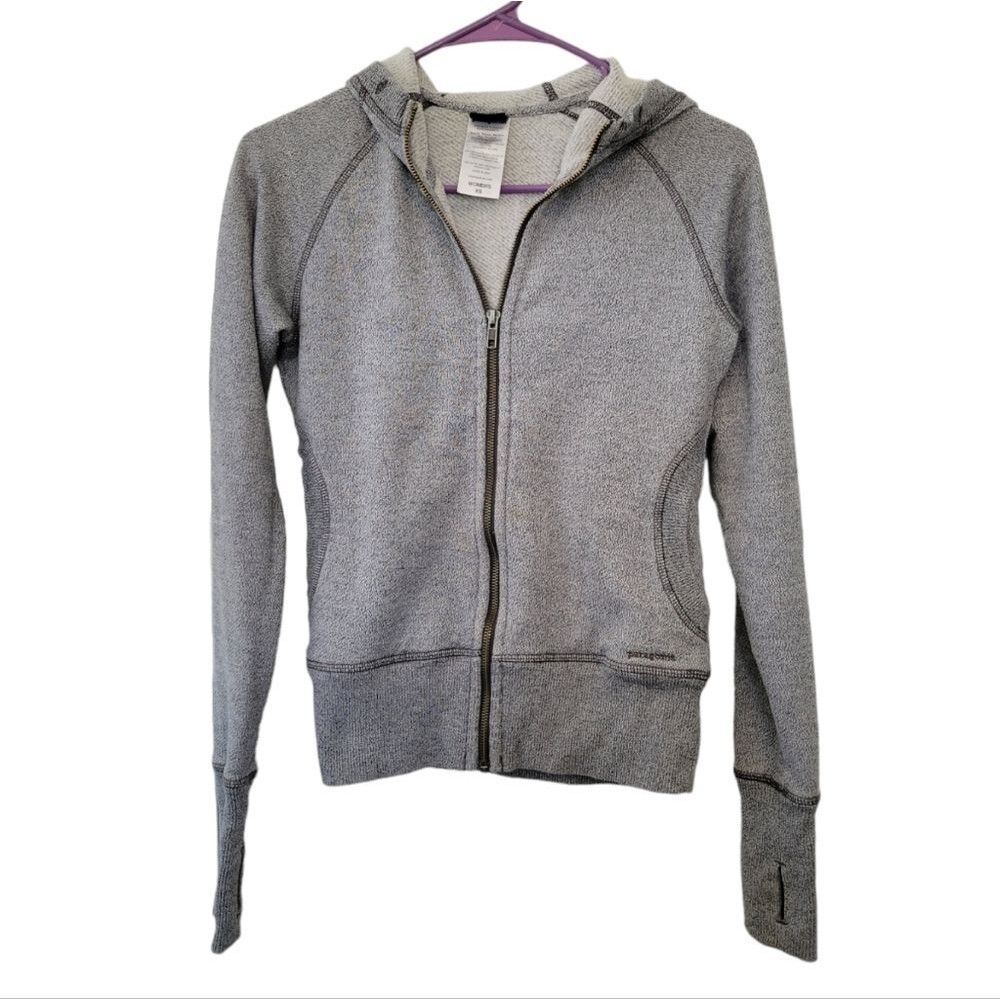 Patagonia Worn Wear Women's XS Cloud Stack Pullover Heathered Gray Thumbholes